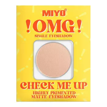 Матовые тени для век 02 пудинг Miyo Omg! Check Me Up, 1,3 гр