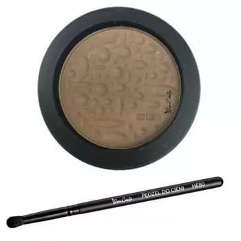 Матовые тени для век, темно-коричневые Deni Carte