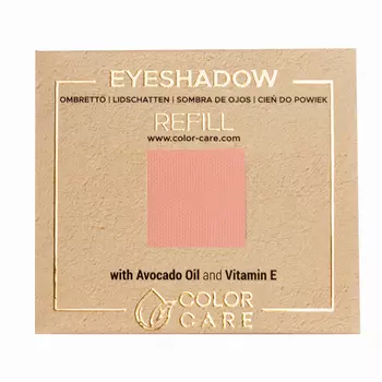 Матовые веганские тени для век – 114 телесно-розовые Color Care Matte - Brown, 2 гр