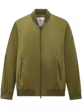 Матовый бомбер WOOLRICH, зеленый
