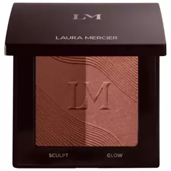 Матовый и сияющий дуэт с бронзовым оттенком без талька Laura Mercier, цвет 50 sainte martin
