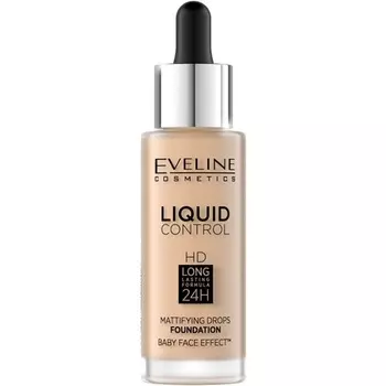Матовый праймер для лица Liquid Control Hd 32 мл 011 натуральный, Eveline Cosmetics