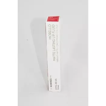 Матовый стойкий флюид для губ Morello 27, Korres