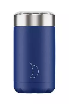 Матовый термоконтейнер объемом 500 мл. Chillys, темно-синий