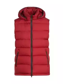 Матовый жилет из микрофибры Herno, цвет verde militare