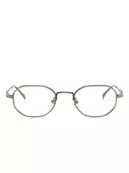 Matsuda очки в геометричной оправе, золотистый