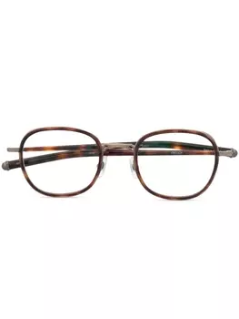 Matsuda очки в круглой оправе черепаховой расцветки, коричневый
