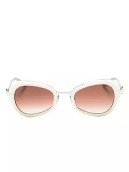 Matsuda солнцезащитные очки 10616H в геометричной оправе, нейтральный цвет