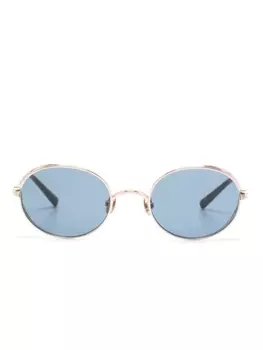 Matsuda солнцезащитные очки M3137 в круглой оправе, синий