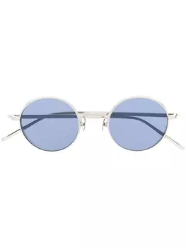 Matsuda солнцезащитные очки в круглой оправе, металлик