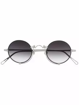 Matsuda солнцезащитные очки в круглой оправе, серебристый