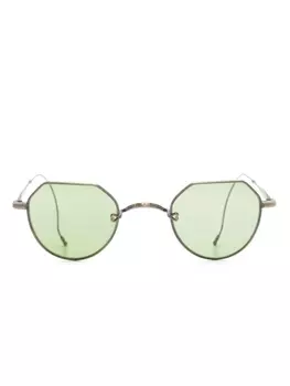 Matsuda солнцезащитные очки в круглой оправе, золотой