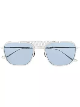 Matsuda солнцезащитные очки в квадратной оправе, серебристый
