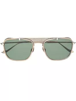 Matsuda солнцезащитные очки в квадратной оправе, золотистый
