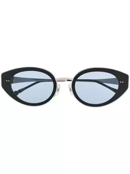 Matsuda солнцезащитные очки в овальной оправе, черный