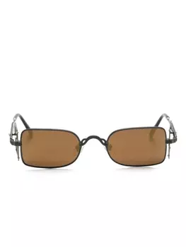 Matsuda солнцезащитные очки в прямоугольной оправе, черный