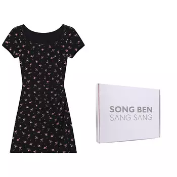 Matsumoto mourns Matsumoto Траурное женское платье с шортами и рукавами, Черный