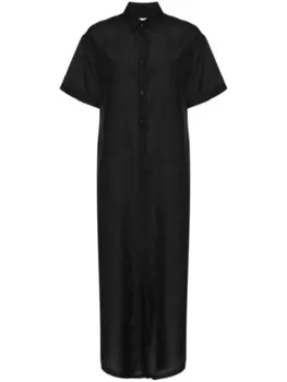 Matteau платье-рубашка свободного кроя, черный