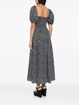 Matteau расклешенное платье, синий