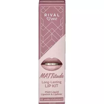 Mattitude Lip Kit 02 занижение RIVAL loves me, 1 шт.