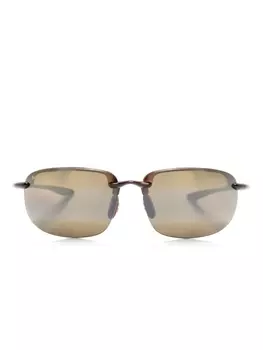 Maui Jim солнцезащитные очки Ho'okipa XL в безободковой оправе, коричневый