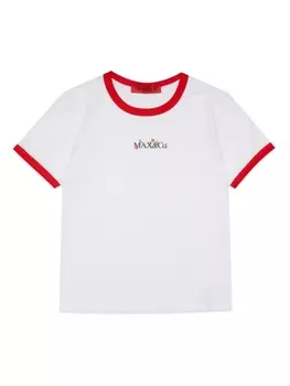 Max&Co. футболка с вышитым логотипом, белый