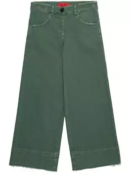 MAX&Co. Kids брюки с нашивкой-логотипом, зеленый