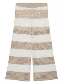 MAX&Co. Kids брюки в полоску, нейтральный цвет