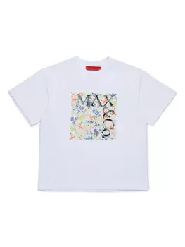 MAX&Co. Kids футболка с логотипом, белый