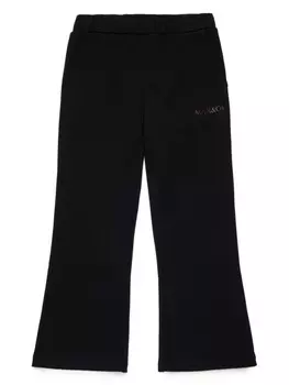 MAX&Co. Kids расклешенные спортивные брюки с логотипом, черный