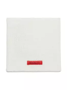 MAX&Co. Kids снуд с нашивкой-логотипом, белый