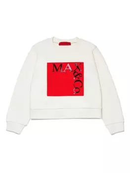 MAX&Co. Kids толстовка с логотипом, белый