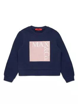 MAX&Co. Kids толстовка с логотипом, синий