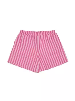 Max&Co. полосатые шорты с вышитым логотипом, розовый