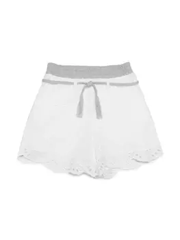 Max&Co. шорты с цветочным кружевом, белый