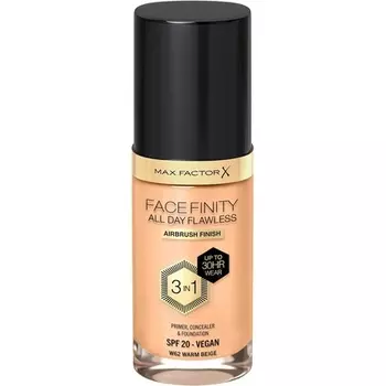 Max Factor Facefinity 3-в-1 Flawless Liquid Foundation на весь день SPF 20 62 Теплый бежевый 30 мл