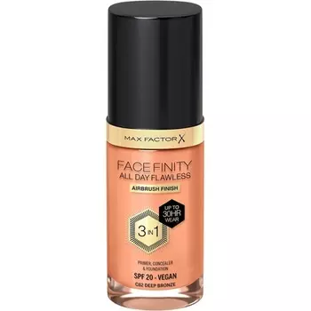 Max Factor Facefinity 3 в 1 Тональная основа для всего дня Flawless Deep Bronze