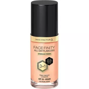 Max Factor Facefinity 3-в-1 жидкая тональная основа All Day Flawless SPF 20 35 жемчужно-бежевого цвета