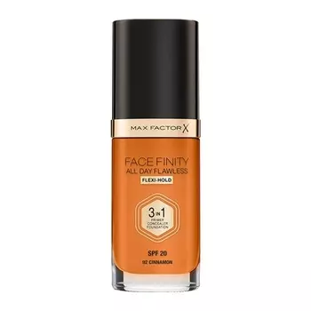 Max Factor Facefinity 3 в 1 жидкая тональная основа All Day Flawless с SPF 20, 30 мл, 92 корицы