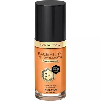 Max Factor Facefinity 3-в-1 жидкая тональная основа All Day Flawless SPF 20 88 Пралине 30 мл