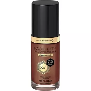 Max Factor Facefinity 3-в-1 жидкая тональная основа All Day Flawless SPF 20 110 Espresso 30 мл