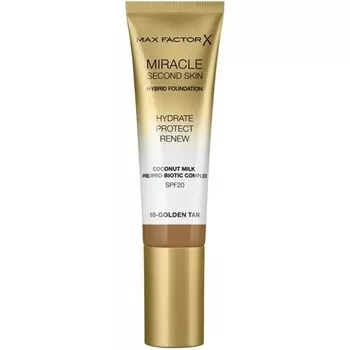 Max Factor Miracle Second Skin Увлажняющая основа Golden Tan 30 мл