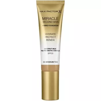 Max Factor Miracle Second Skin Увлажняющая основа среднего загара 30 мл
