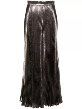 Max Mara брюки Panteon со складками, коричневый