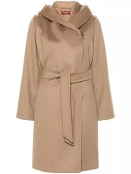 Max Mara длинное пальто Newmang, нейтральный цвет
