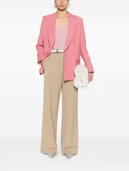 Max Mara двубортный пиджак, розовый