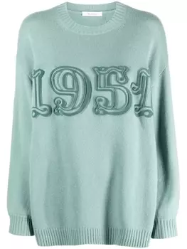 Max Mara джемпер из смесовой шерсти, зеленый