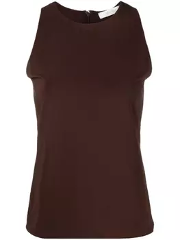 Max Mara футболка без рукавов, коричневый