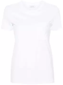 Max Mara футболка с вышитой монограммой, белый