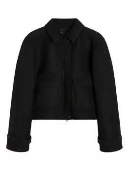 Max Mara куртка с сетчатыми вставками, черный